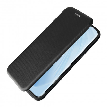 Flip Cover Xiaomi Mi 11 Carbon Fiber rengastuella varustettuna