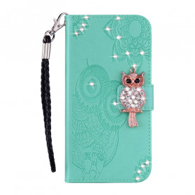 Samsung Galaxy A72 5G Case Mandala Pöllö ja Charm