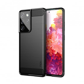 Samsung Galaxy S21 Ultra 5G harjattu hiilikuitu tapauksessa MOFI