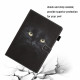 Samsung Galaxy Tab A7 (2020) Kotelo Cat Eyes Musta