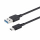 USB-tyyppi-c - USB-A MOMAX synkronointi- ja latauskaapeli