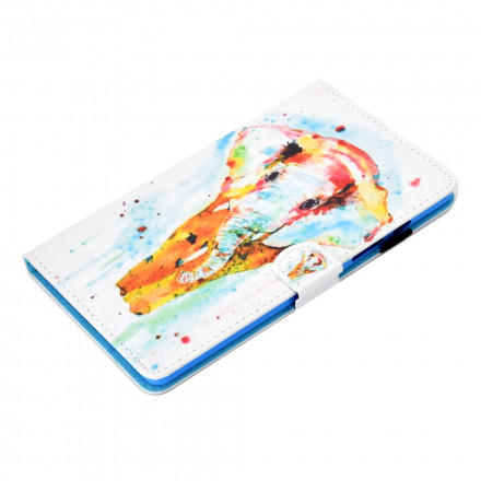 Samsung Galaxy Tab A7 (2020) Akvarelli Norsu kotelo