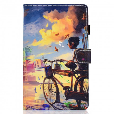 Samsung Galaxy Tab A7 (2020) Kotelo Bike Art