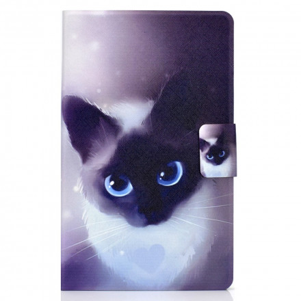 Kotelo Samsung Galaxy Tab A7 (2020) Kissa siniset silmät
