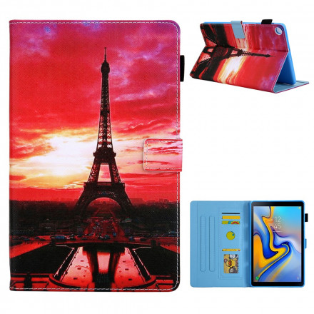 Samsung Galaxy Tab A7 kotelo (2020) Auringonlasku Eiffel-torni