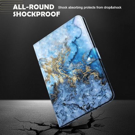 Samsung Galaxy Tab A7 (2020) vaalea marmorikotelo Light Spot Marble Case