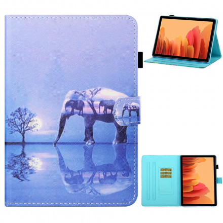 Samsung Galaxy Tab A7 (2020) Kotelo Elefantti Art
