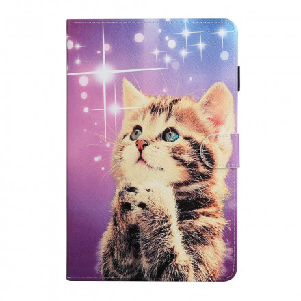 Samsung Galaxy Tab A7 kotelo (2020) tarkkaavainen kissanpentu