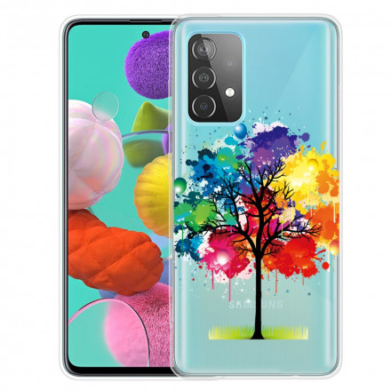 Samsung Galaxy A52 5G Akvarelli Tree Case Kotelo