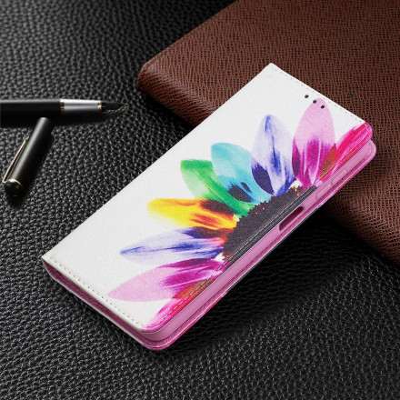 Flip Cover Samsung Galaxy A32 5G Akvarelli kukka