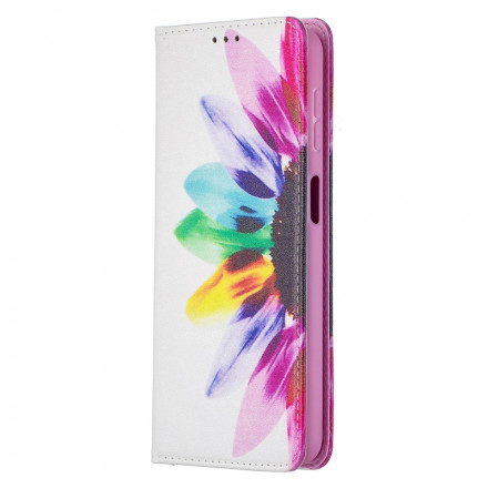 Flip Cover Samsung Galaxy A32 5G Akvarelli kukka