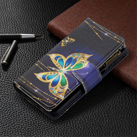 Samsung Galaxy A32 5G vetoketjullinen tasku Perhoset Art
