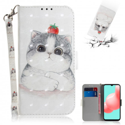 Samsung Galaxy A32 5G Case Tomaatti on Lanyard Cat