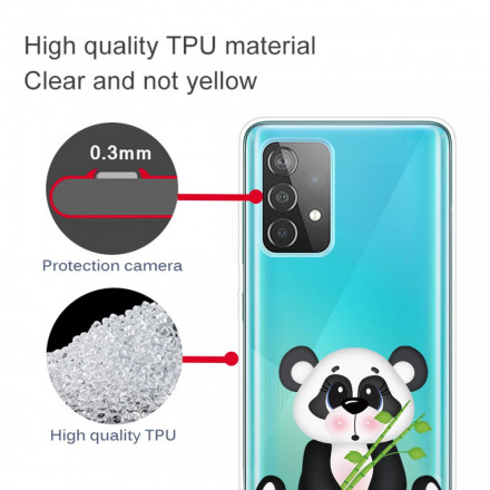 Samsung Galaxy A32 5G Clear Case Surullinen Panda