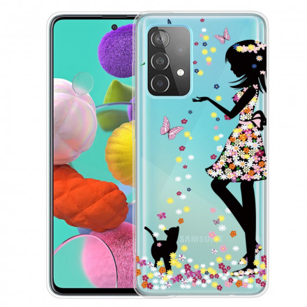 Samsung Galaxy A52 5G Case Pretty Flowered Head