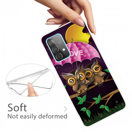 Samsung Galaxy A32 5G Joustava kotelo Love Owls