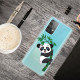 Samsung Galaxy A52 5G Kirkas tapaus Panda Bambusta