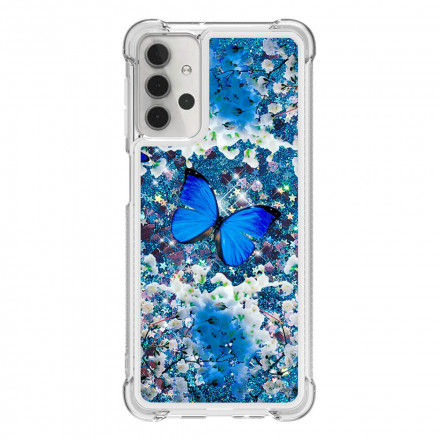 Samsung Galaxy A32 5G Glitter sininen perhoset asia