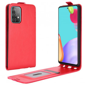Samsung Galaxy A52 5G Asia Vertical läppä nahkavaikutteinen nahkakotelo
