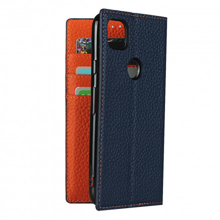 Flip Cover Google Pixel 4a Nahka Aito Lychee hihna Flip Cover Google Pixel 4a Nahka Aito Lychee hihna