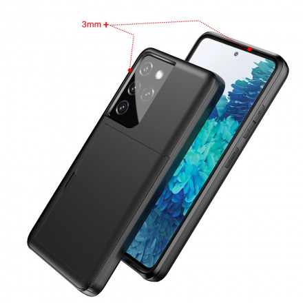 Samsung Galaxy S21 Ultra 5G Kova kotelo Flashy kortti tapauksessa