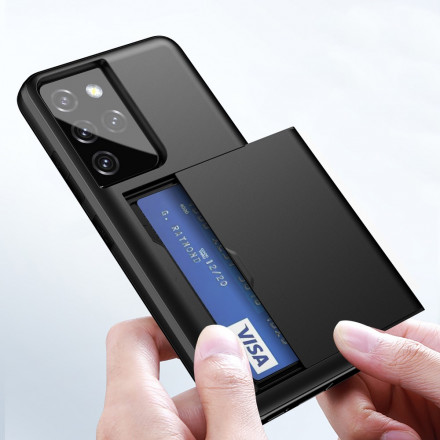 Samsung Galaxy S21 Ultra 5G Kova kotelo Flashy kortti tapauksessa