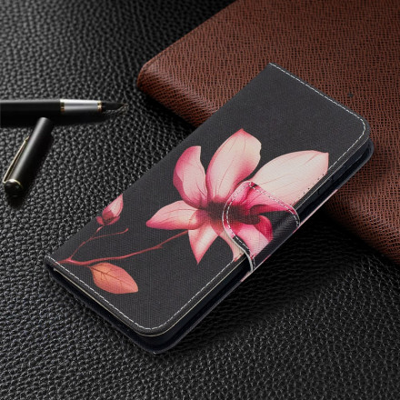 Samsung Galaxy S21 Plus 5G tapauksessa vaaleanpunainen kukka