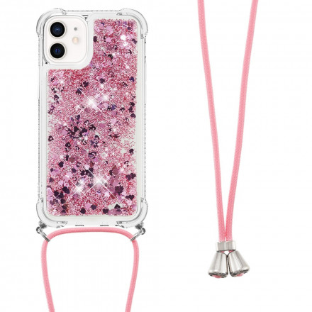 iPhone 12 Mini Glitter & String kotelo