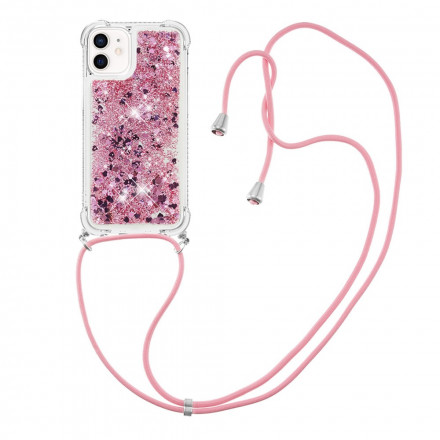 iPhone 12 Mini Glitter & String kotelo