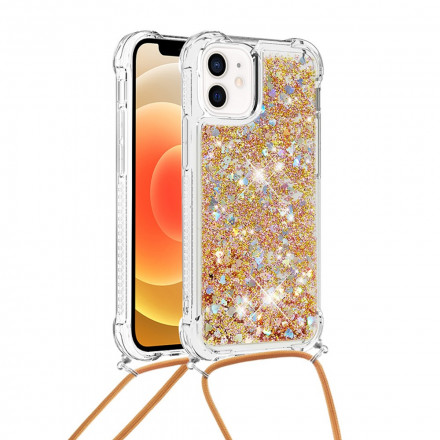 iPhone 12 Mini Glitter & String kotelo