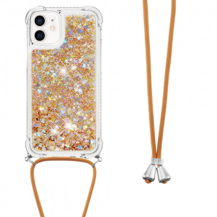 iPhone 12 Mini Glitter & String kotelo