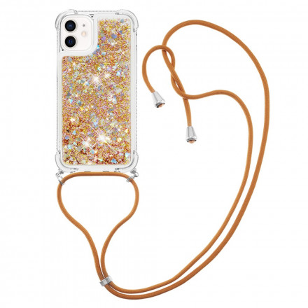 iPhone 12 Mini Glitter & String kotelo