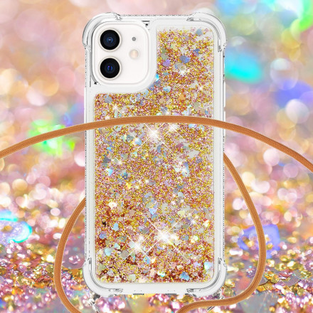 iPhone 12 Mini Glitter & String kotelo