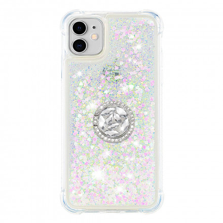 iPhone 11 Glitter Case timanttisormuksella