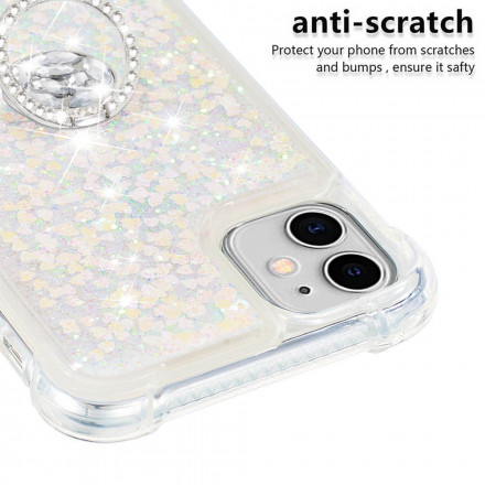 iPhone 11 Glitter Case timanttisormuksella