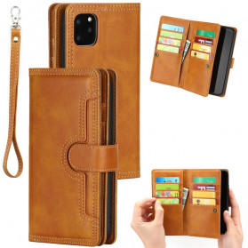 iPhone 11 Pro monikäyttöinen split nahkakotelo