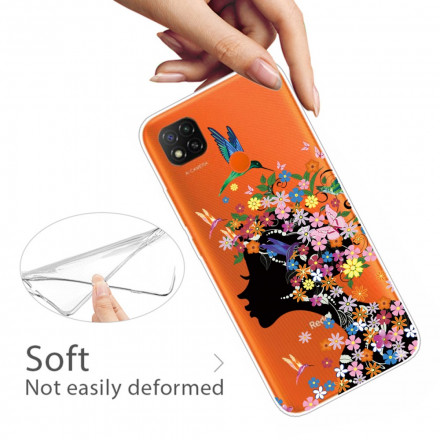 Xiaomi Redmi 9C Pretty Flowered Head Kotelo