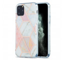 Flashy geometrinen marmori iPhone 11 Pro kotelo