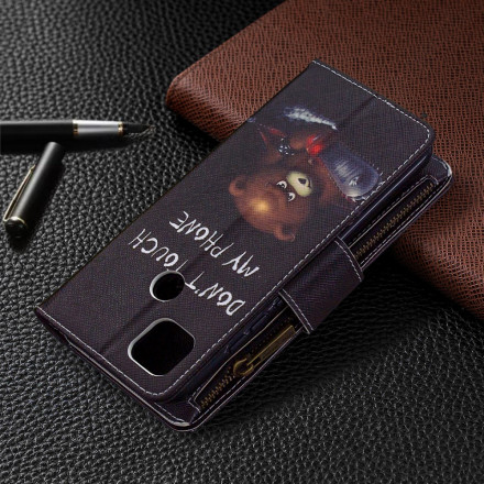 Xiaomi Redmi 9C vetoketjullinen Pocket Bear Case