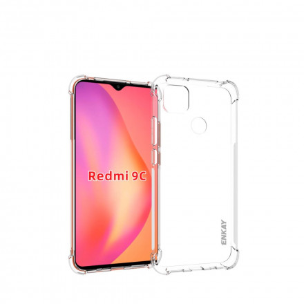 Xiaomi Redmi 9C Case Combo Kotelo ja karkaistu lasi ENKAY näyttö