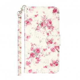 Kotelo iPhone 11 Pro Max Flowers Light Spots ja hihna