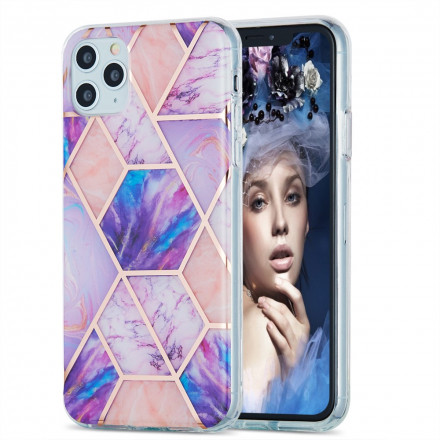 iPhone 11 Pro Max silikoni tapauksessa Marble Geometry