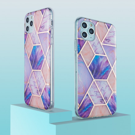 iPhone 11 Pro Max silikoni tapauksessa Marble Geometry