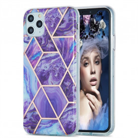 iPhone 11 Pro Max silikoni tapauksessa Marble Geometry