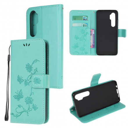 Xiaomi Mi Note 10 Lite Case Perhoset ja Aasian kukat