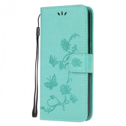 Xiaomi Mi Note 10 Lite Case Perhoset ja Aasian kukat
