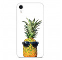 iPhone XR Kirkas kotelo ananas ja lasit