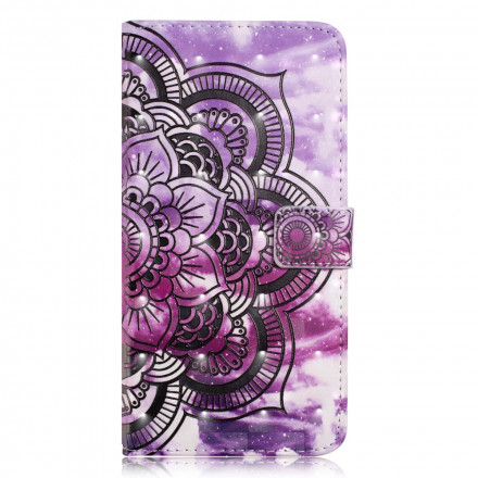 iPhone XR kotelo Mandala violetti