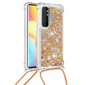 Xiaomi Mi Note 10 Lite Case Glitter ja johto