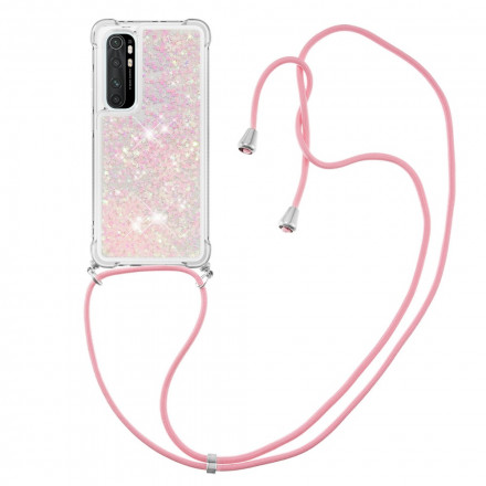 Xiaomi Mi Note 10 Lite Case Glitter ja johto